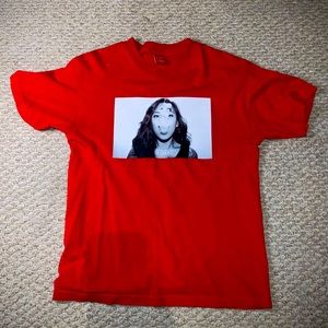 Red graphic t-shirt